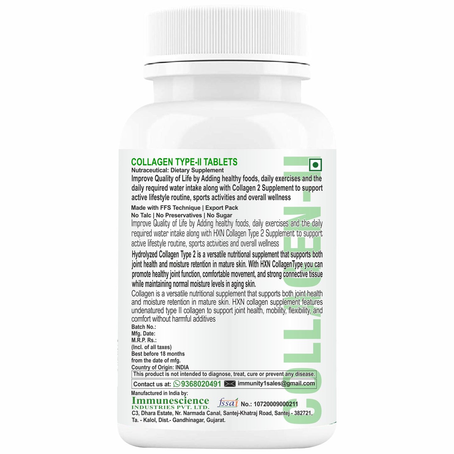 HXN Collagen Type 2 Supplement 60 Tablets