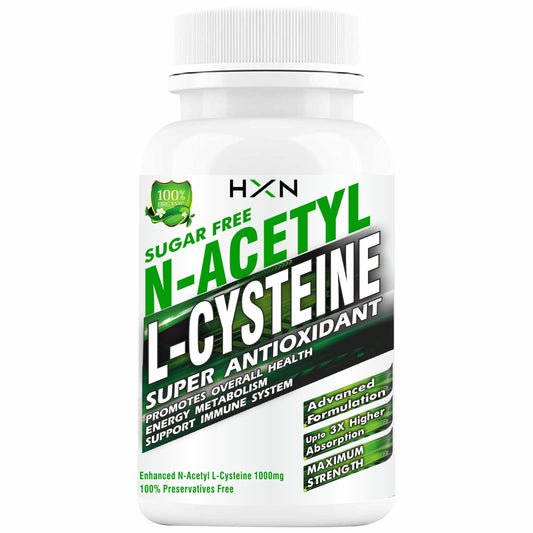 NAC Supplement, N-acetyl-cysteine, Glutathione For lungs-Detox 60 Tablets