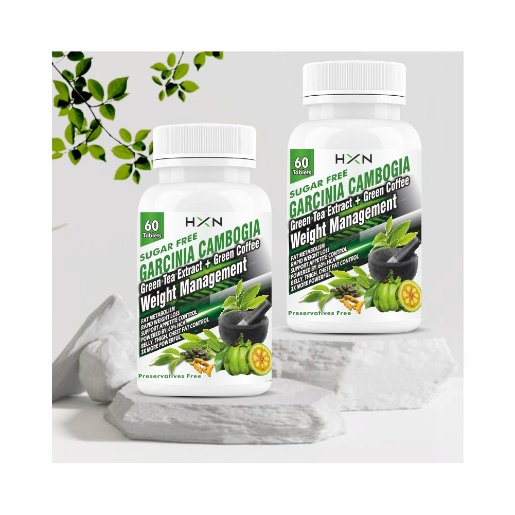 HXN Weight loss products For Women, With Garcinia Cambogia, Green Tea, Green Coffee Beans, Fat Loss Slim Supplements For Body Detox- 120 Tablets
