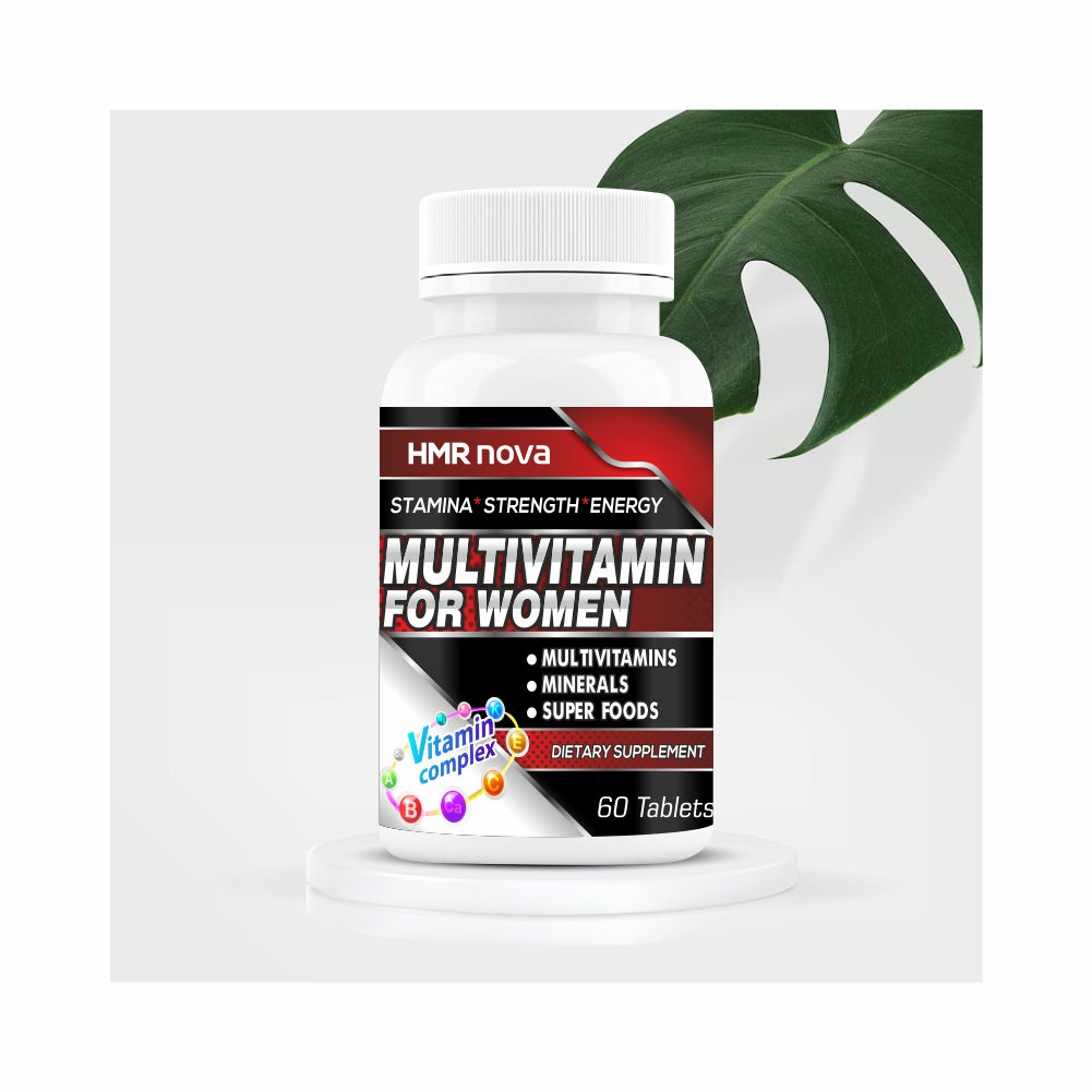 HMR NOVA Multivitamins For Women With Zinc, Magnesium, Vitamin C, D3, Green Tea,Multi minerals, Immunity Booster, Antioxidant Supplements, And Superfoods -60 Multivitamin Tablets