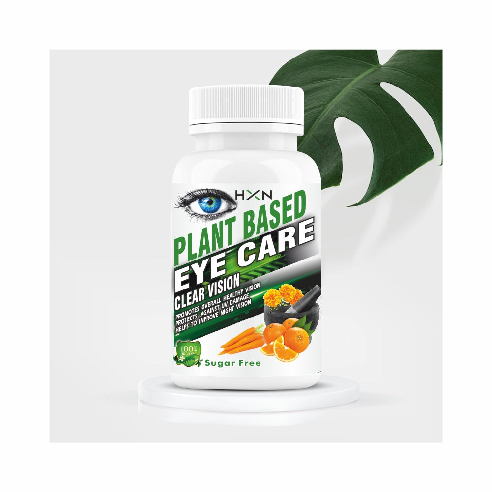HXN Eye Care Supplement With Zeaxanthin, Lutein Supplements To Help Reducing Blue Light Screen Fatigue, Dry Eye, Redness Symptoms And Supports Healthy Vision - 60 Tablets