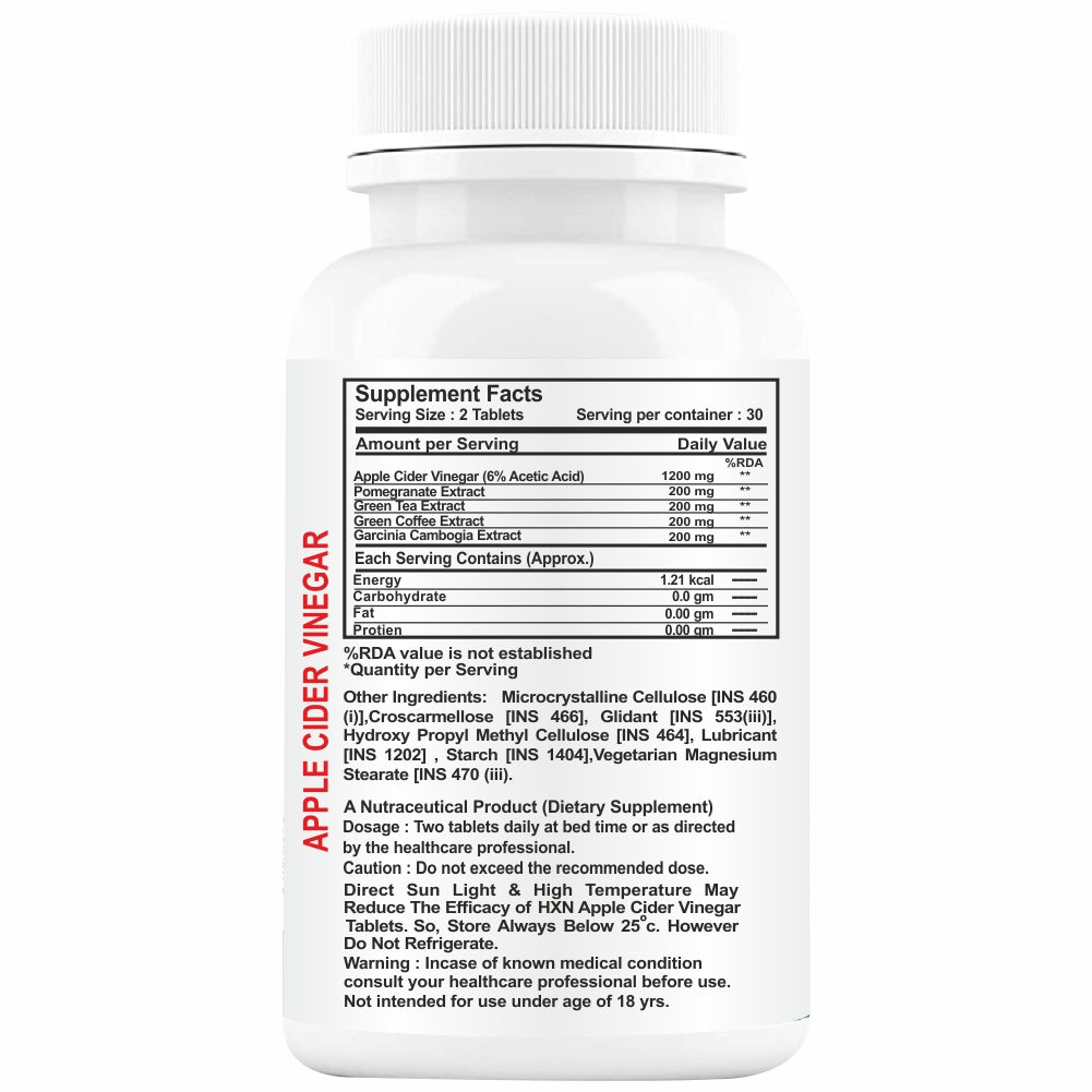 HXN Apple Cider Vinegar 60 Tablets