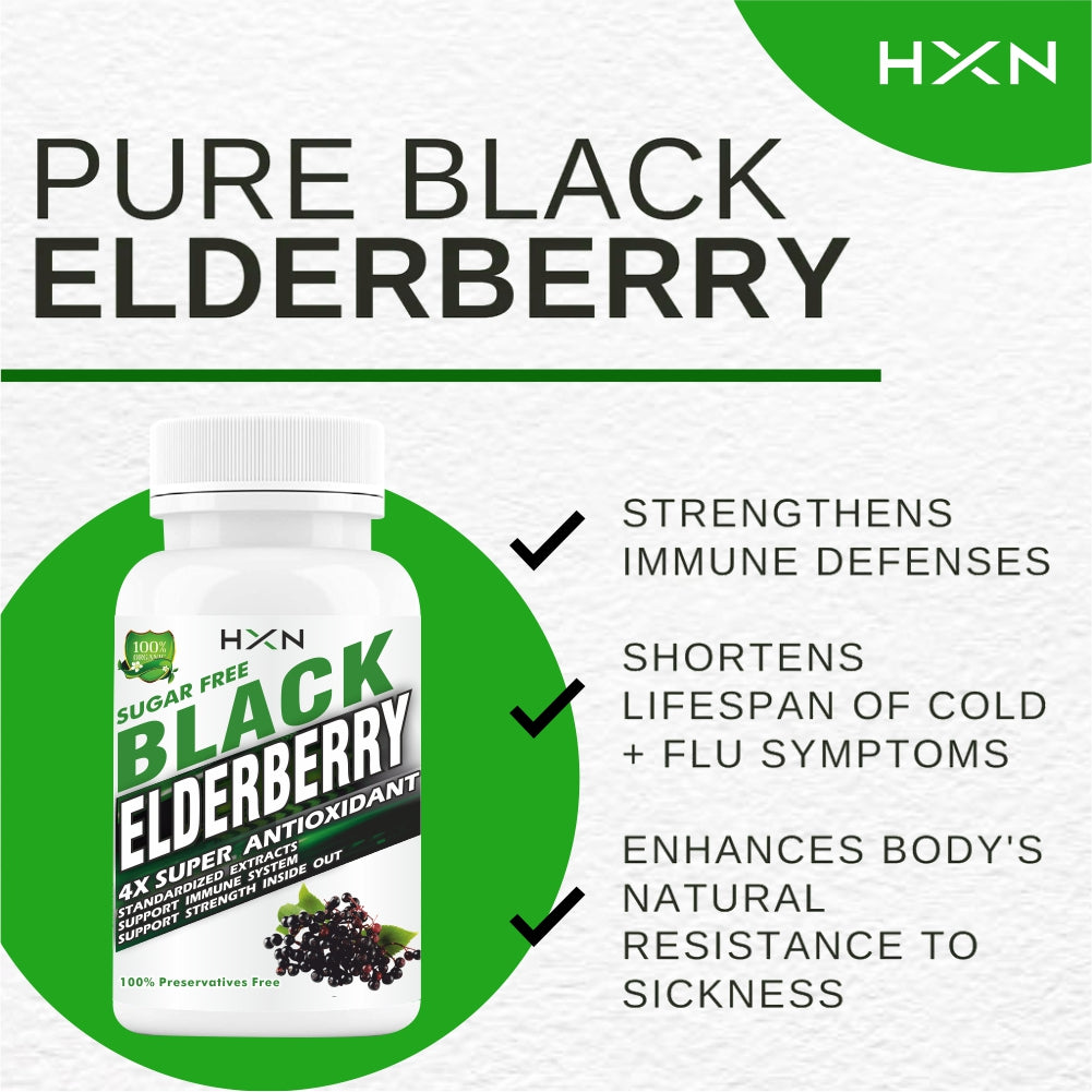 HXN Elderberry Extract 60 Tablets