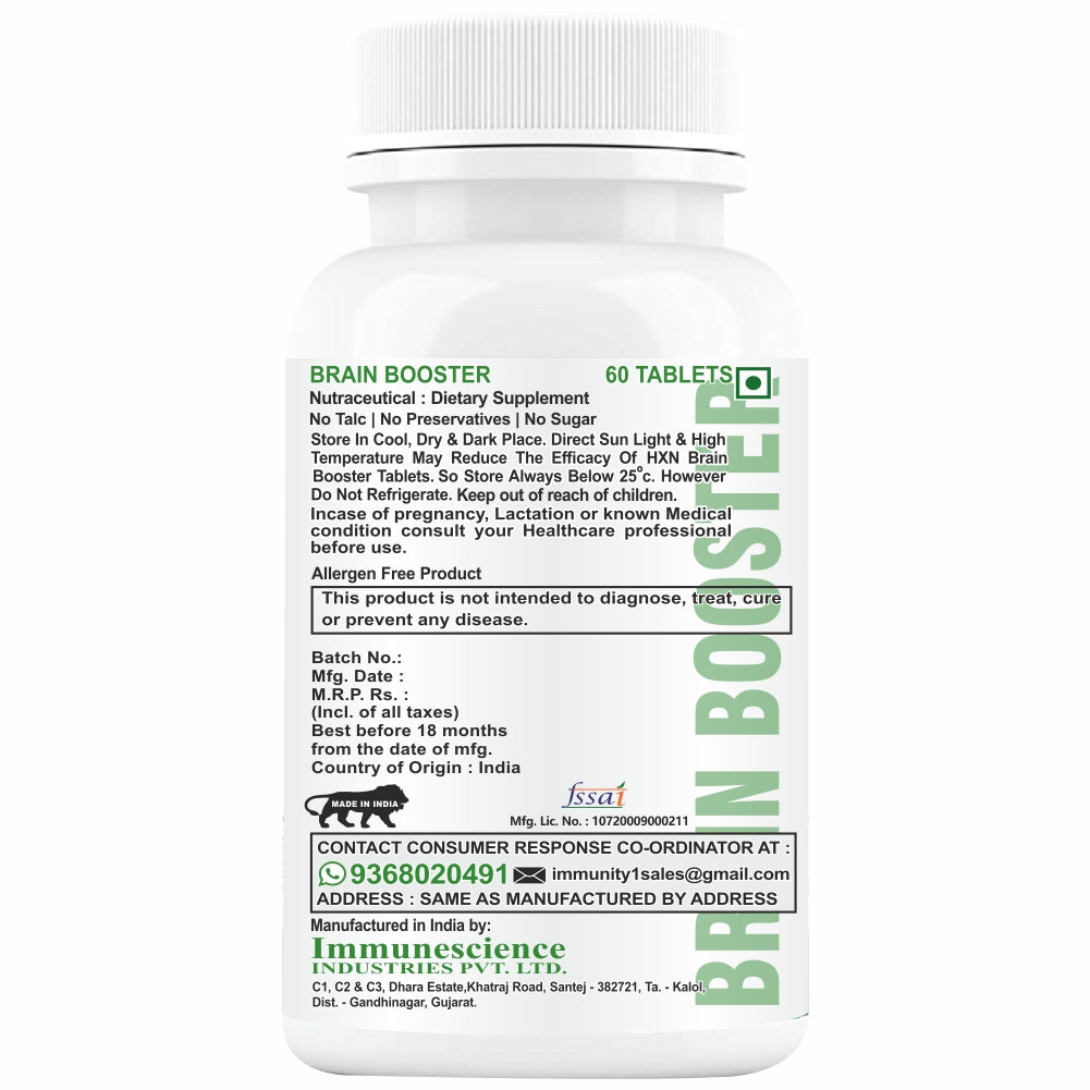 HXN Brain Booster 120 Tablets