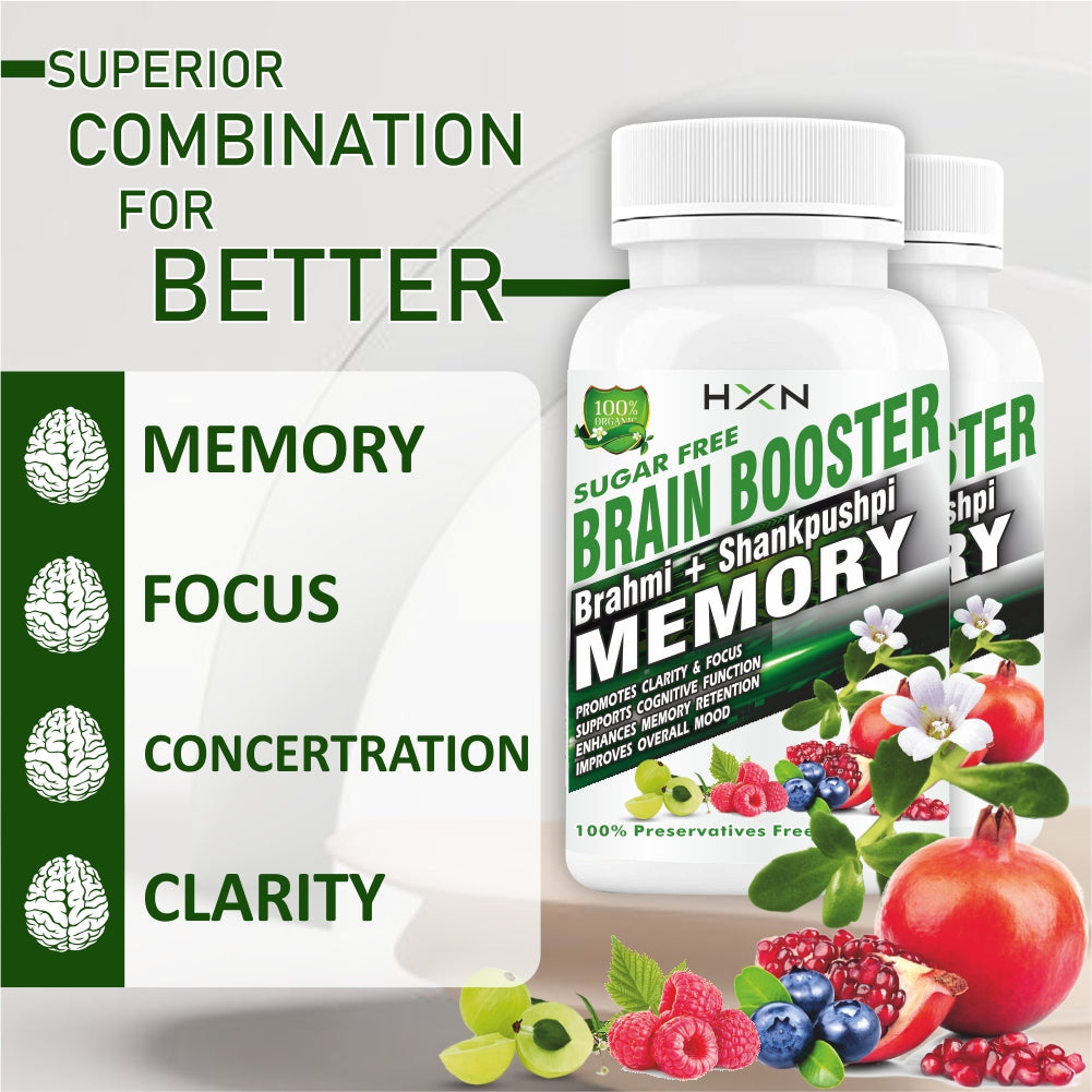 HXN Brain Booster 120 Tablets