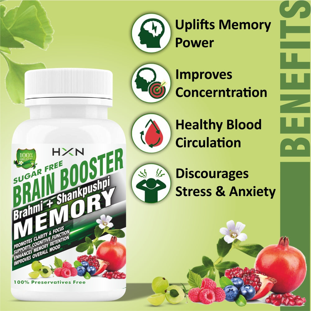 HXN Brain Booster 120 Tablets