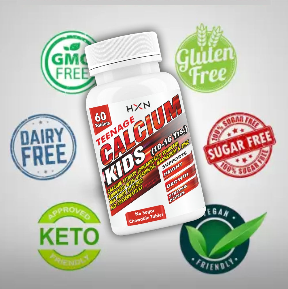 HXN Calcium For Kids (10-16 Years) 60 Tablets