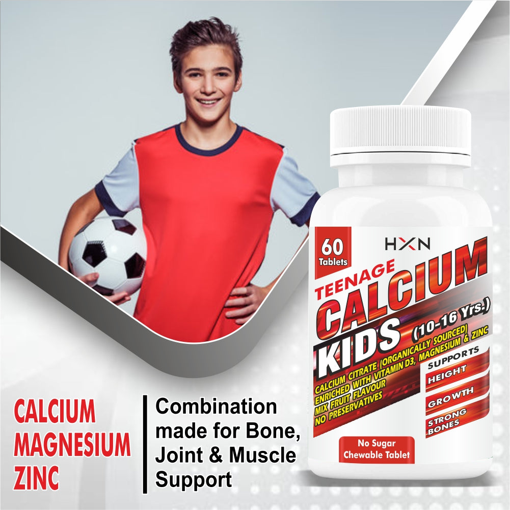 HXN Calcium For Kids (10-16 Years) 60 Tablets