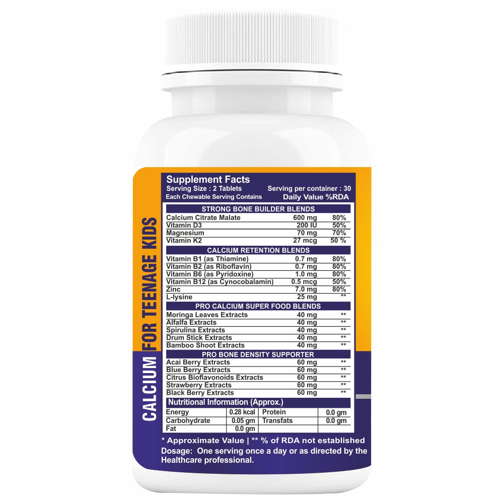 Immunescience Calcium For Kids 60 Tablets