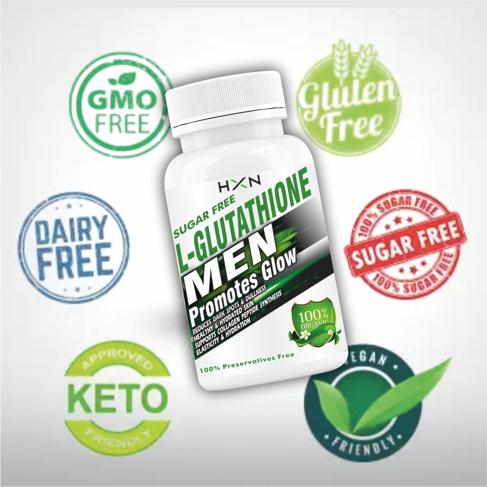 HXN L Glutathione Tablets for men 60 Tablets