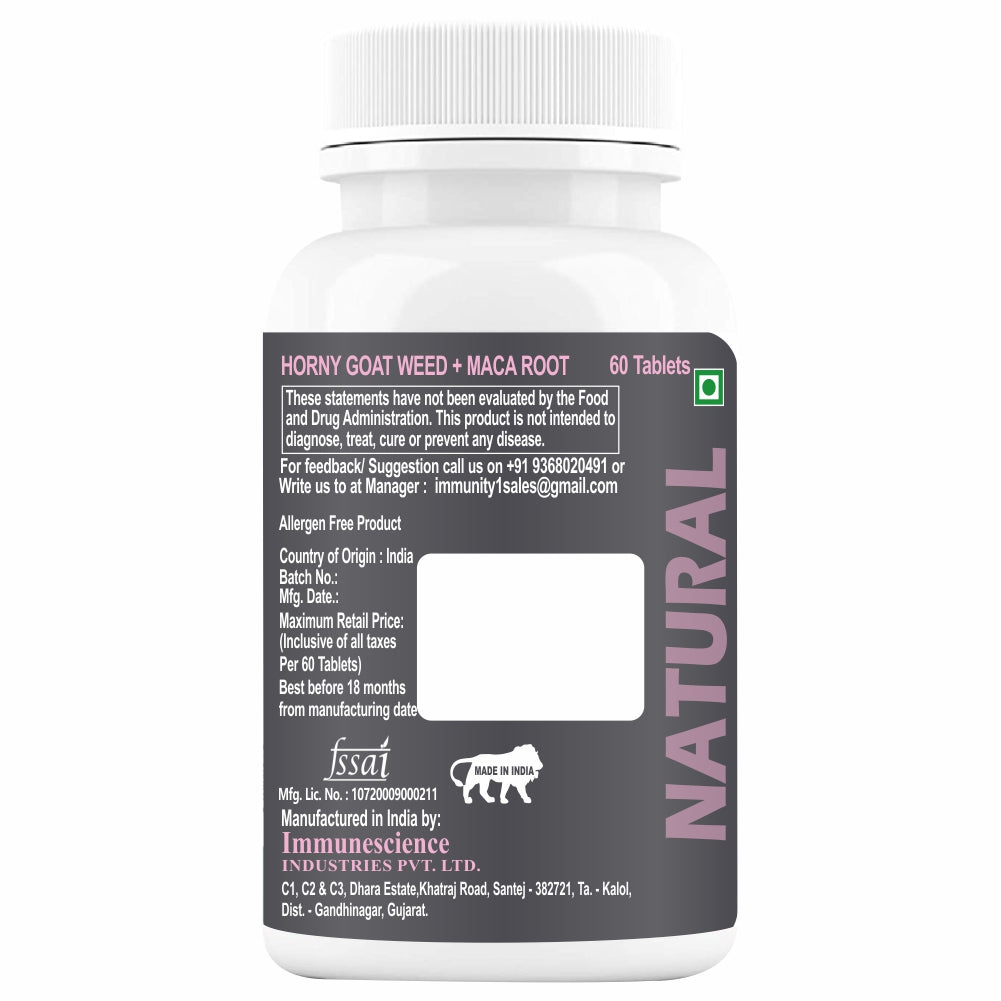 Immunescience Horny Goat Weed 60 Tablets