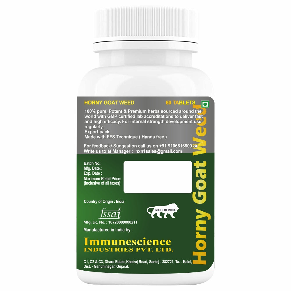 HXN Horny Goat Weed For Men & Women 120 Tablets