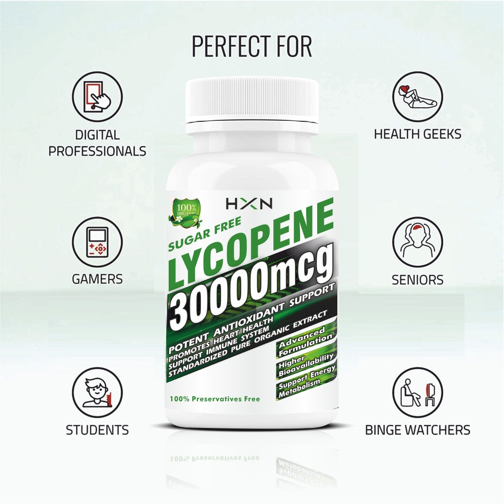 HXN Lycopene 30000 mcg 60 Tablets