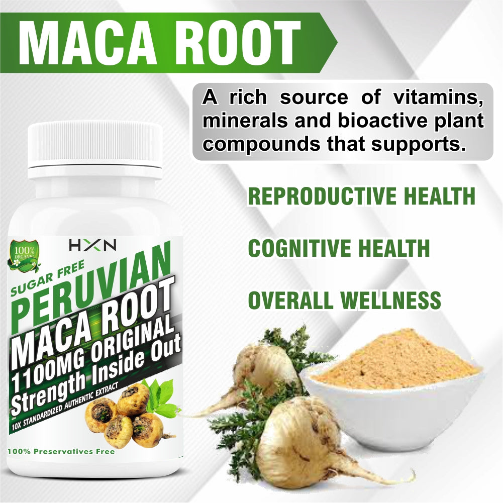 HXN Maca Root Powder 60 Tablets