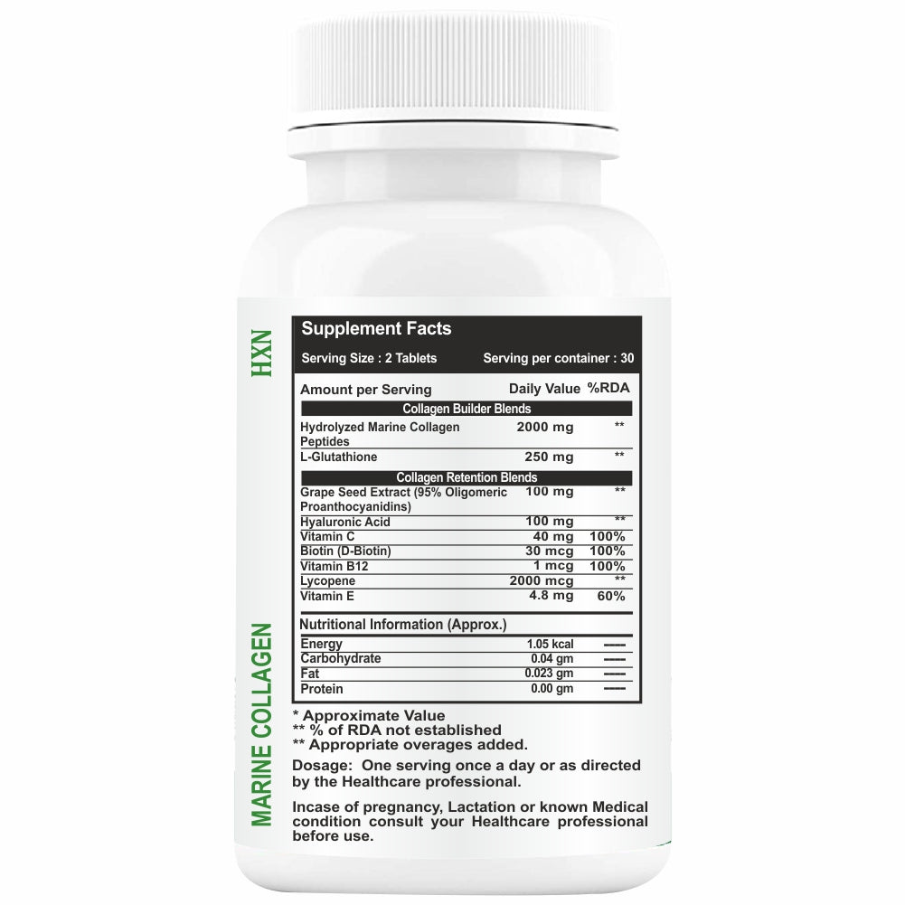 HXN Marine Collagen 120 Tablets