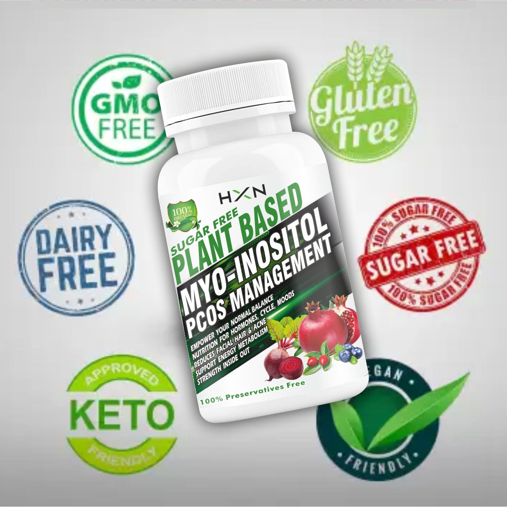 HXN PCOS Supplements For Women 120 Tablets