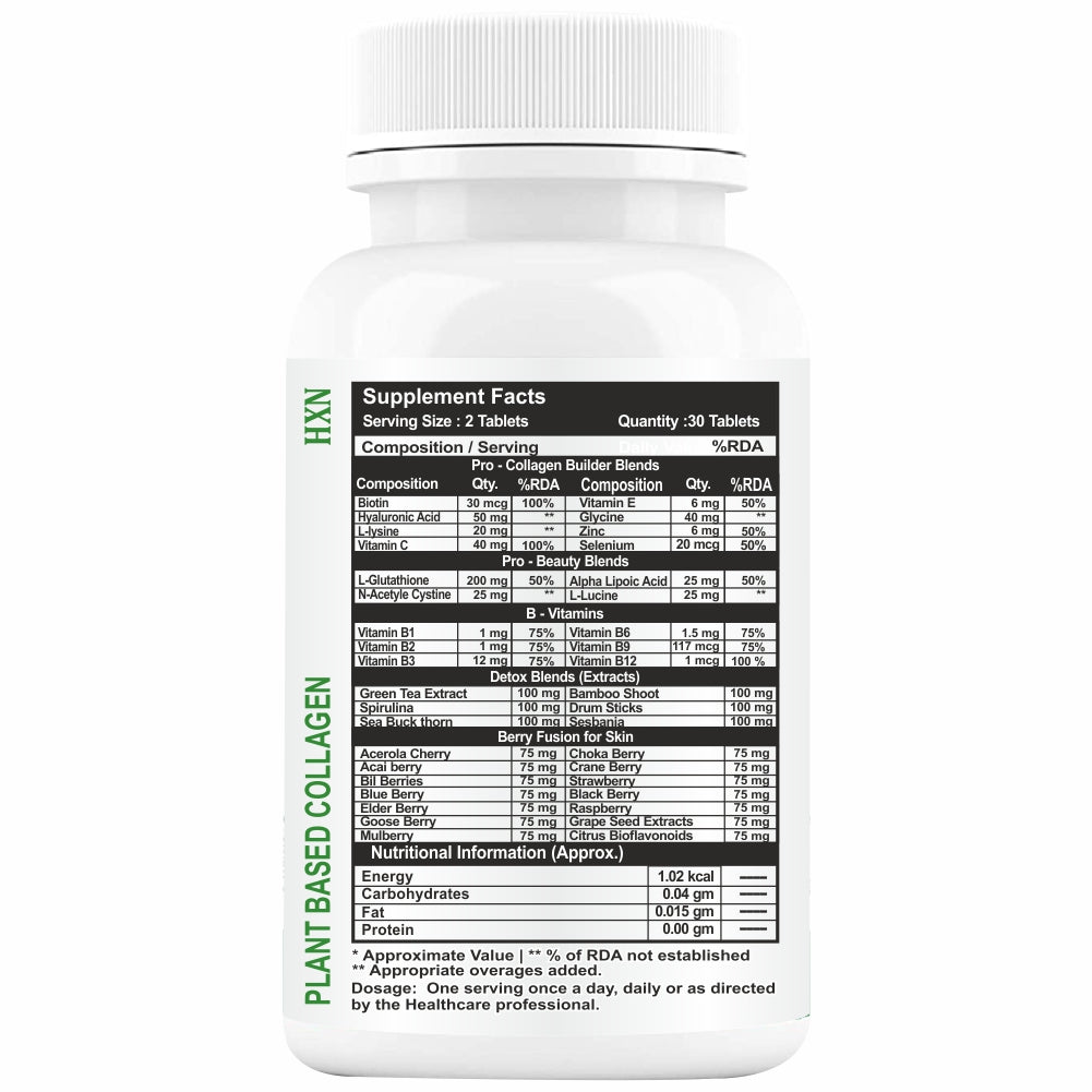 HXN Collagen Tablets For Women 60 Tablets