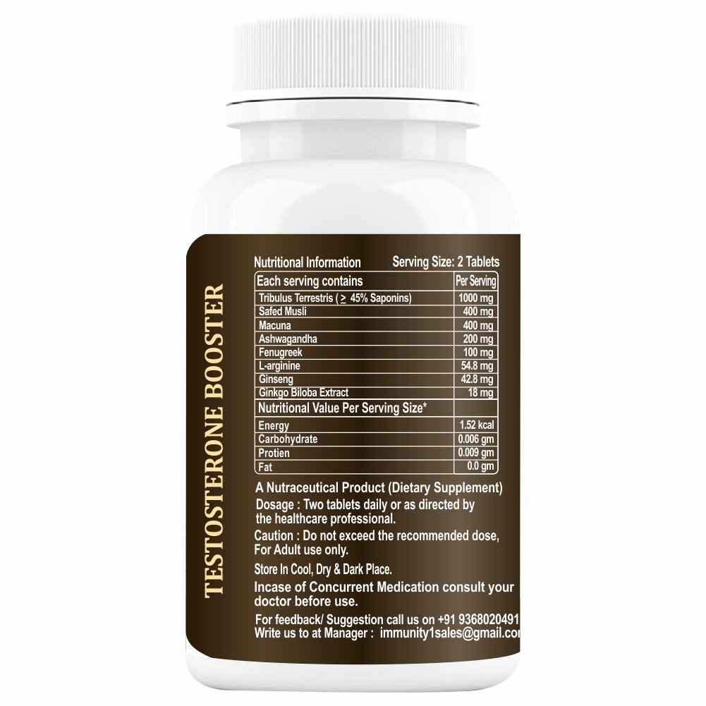 Immunescience Testosterone Booster for men 120 Tablets