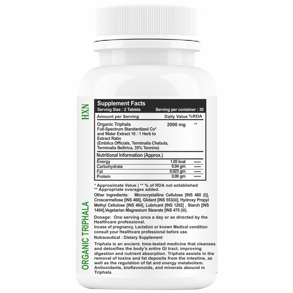 HXN Triphala Powder 60 Tablet