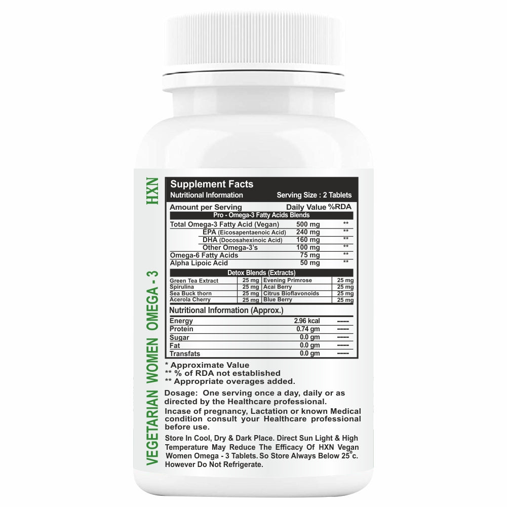 HXN Omega 3 Fatty Acid for women 60 Tablets