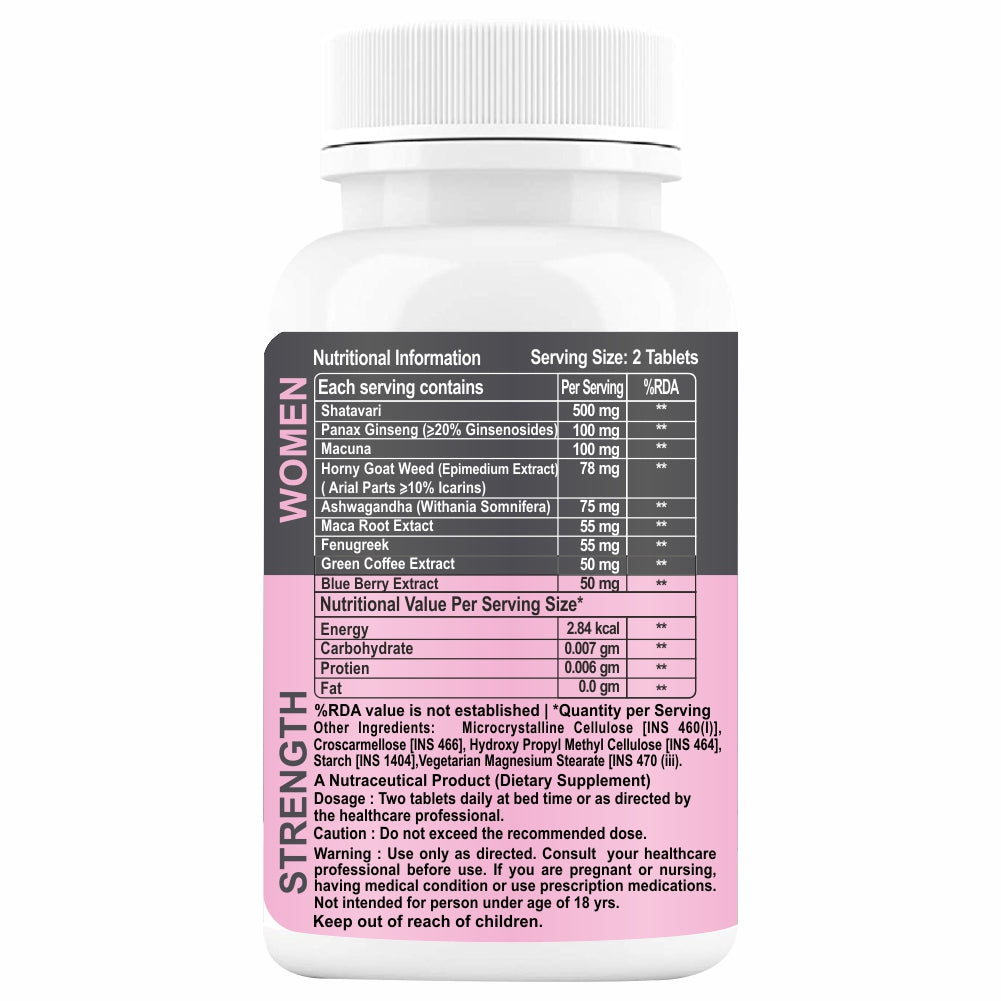 HXN Strength Booster For Women 60 Tablets