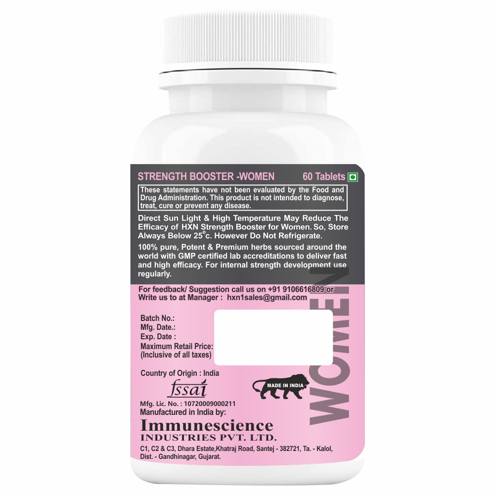 HXN Strength Booster For Women 60 Tablets