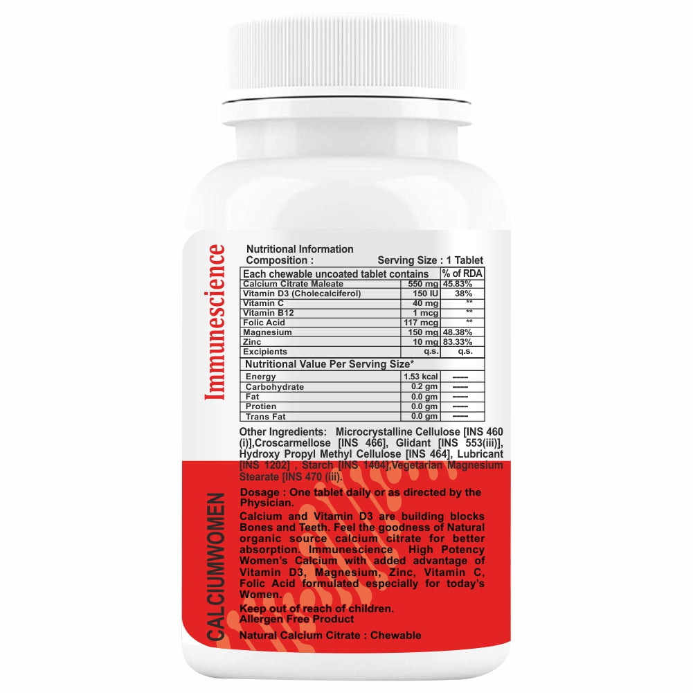 IMMUNESCIENCE Calcium for women 60 Tablets