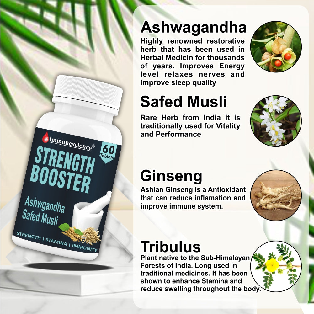 Immunescience Stamina Booster for men 120 Tablets