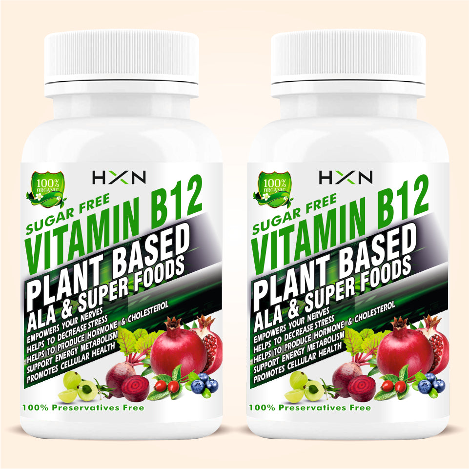 HXN Plant BasedVitamin B12 120 Tablets