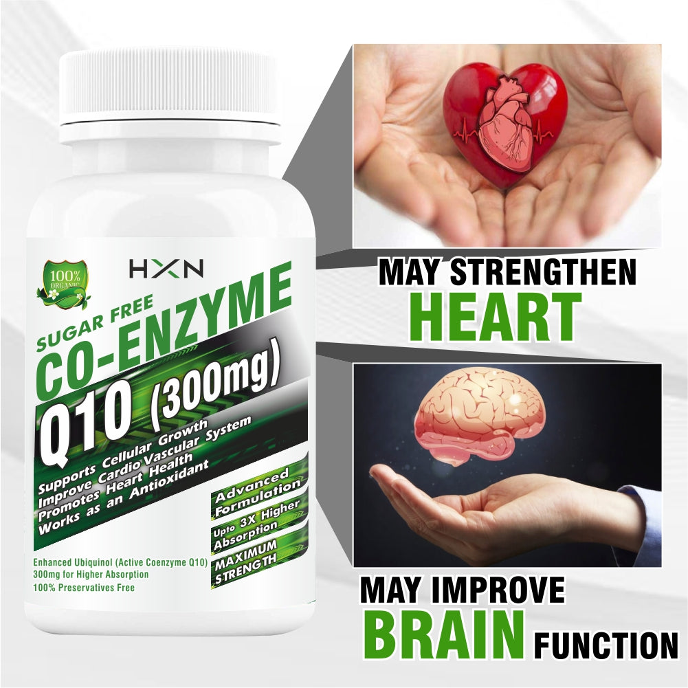 HXN coq10, coenzyme q10 300mg 60 Tablets