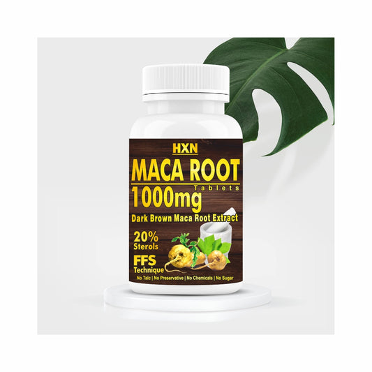 HXN Maca Root Powder Extract 1000mg To Support Boosted Energy Levels – 60 veg tablets