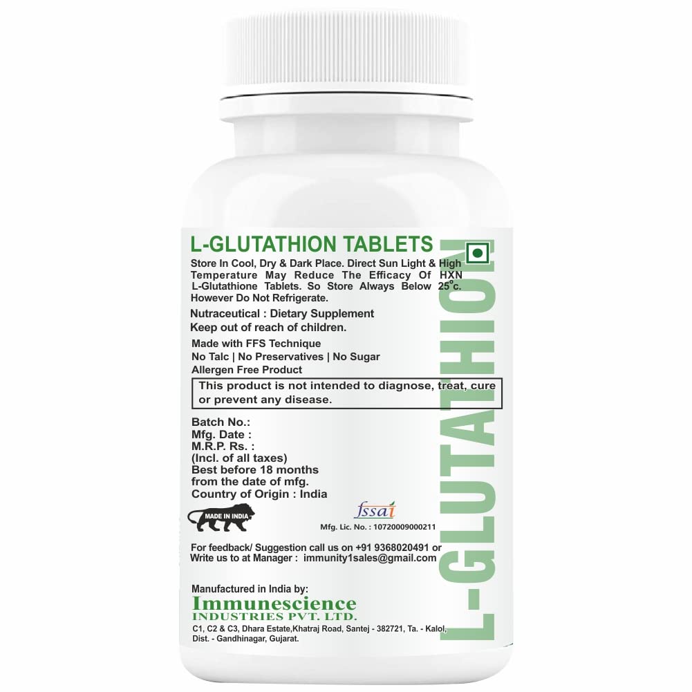 HXN Glutathione 1000mg For Healthy And Youthful Skin For Women-90 Tablets