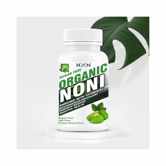 HXN Noni Juice Tablet With Vitamin B12 Supplements To Help Support Anxiety Relief, Immunity Health, Body detox, -60 Tablets