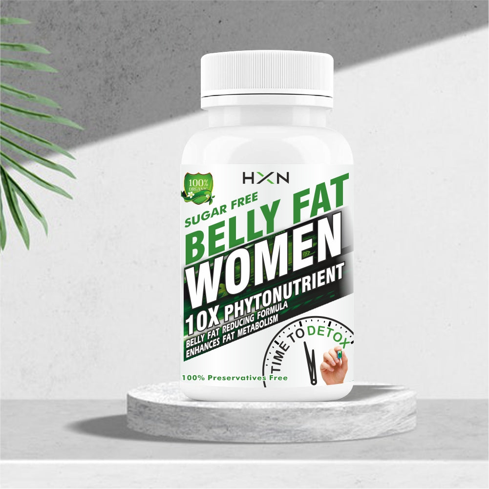HXN Belly Fat Burners For Women Enriching 34 Thermogenic Supplements Garcinia Cambogia, Green Coffee, ALA, NAC, Fat Cutter SuperFoods and More, Sugar-Free -60 Tablets