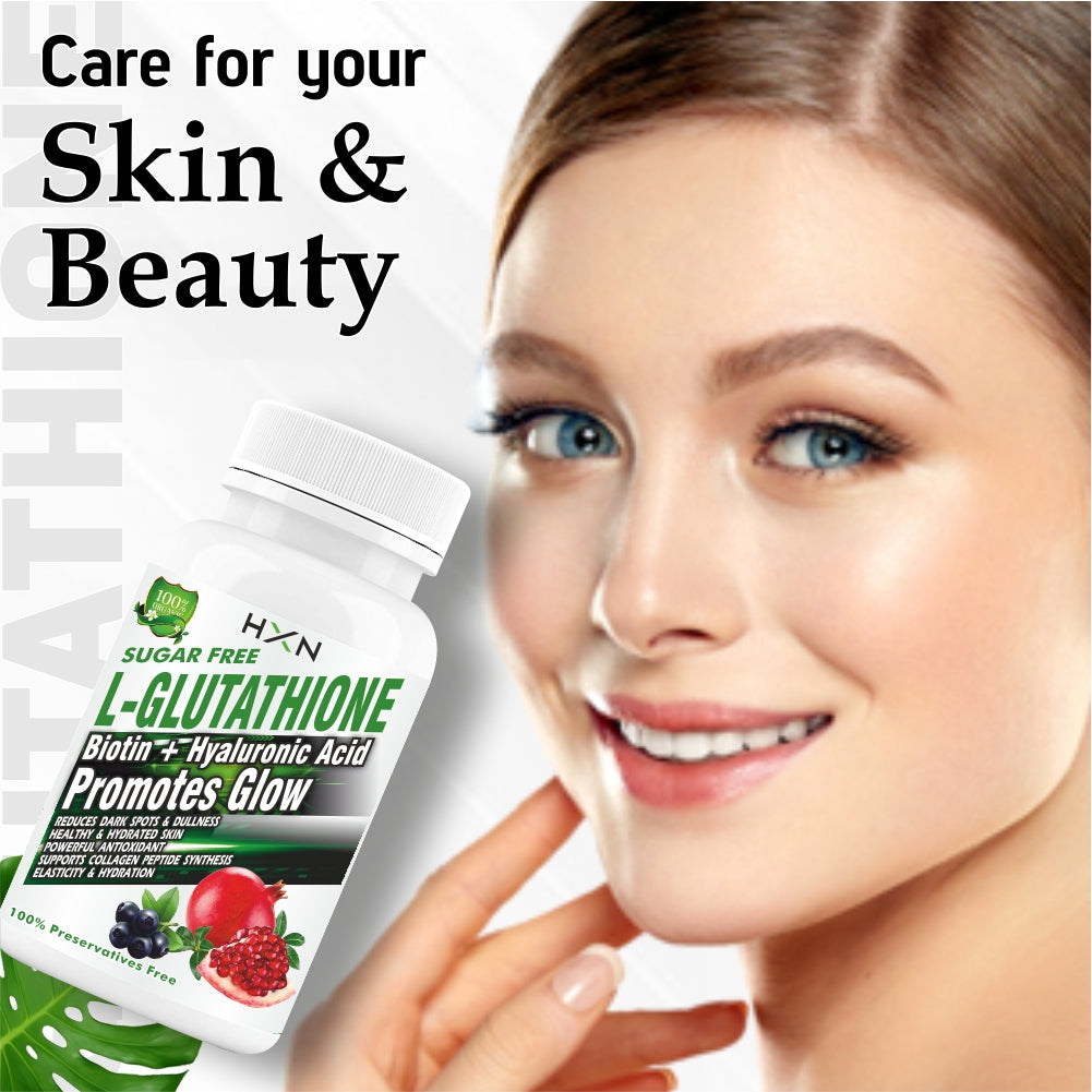 HXN Glutathione 1000mg For Healthy And Youthful Skin For Women-60 Tablets
