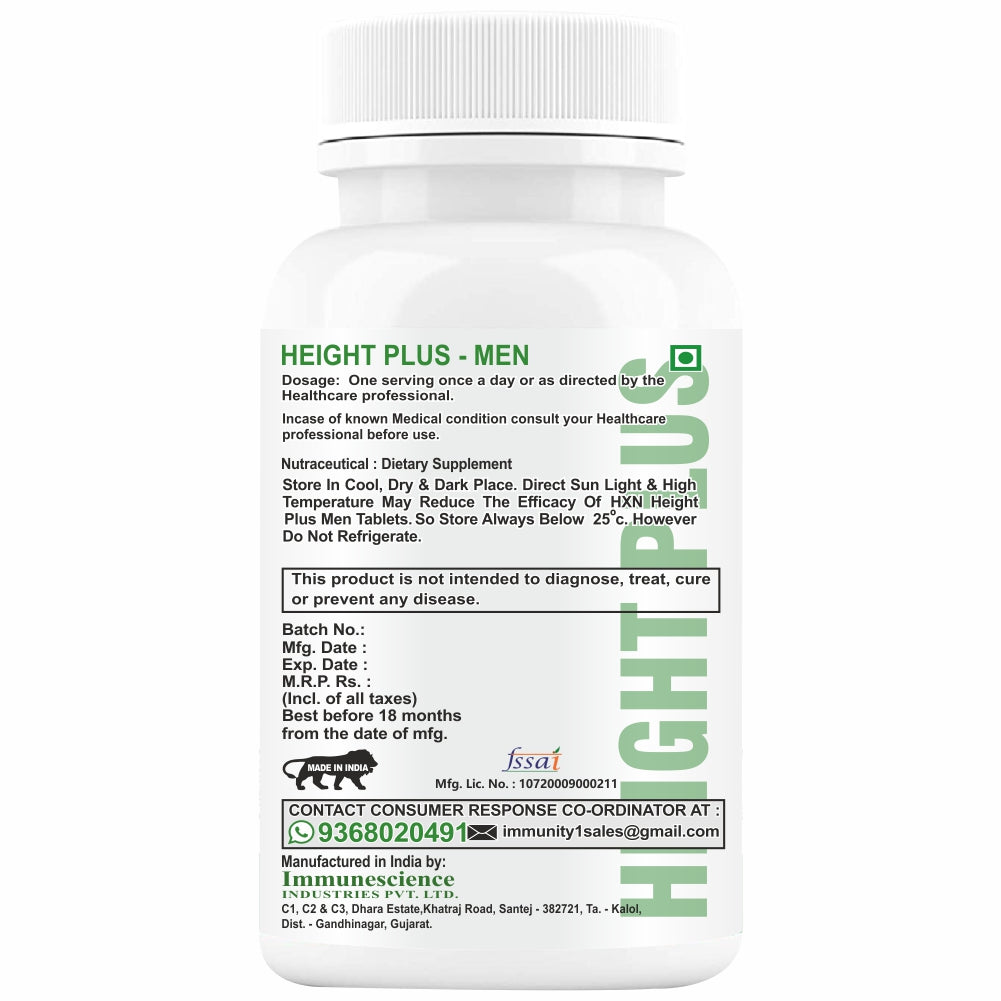 HXN Height Increase Growth Supplements For Men For Long Looks