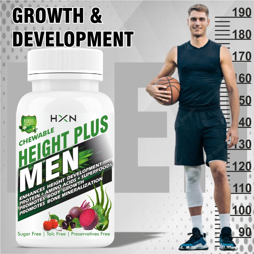 HXN Height Increase Growth Supplements For Men For Long Looks