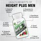 HXN Height Increase Growth Supplements For Men With Vitamins, Essential Amino Acids, Protein, Collagen Peptides, And Superfoods To Support Bone Mineralization, Growth & Development- 60 Tablets