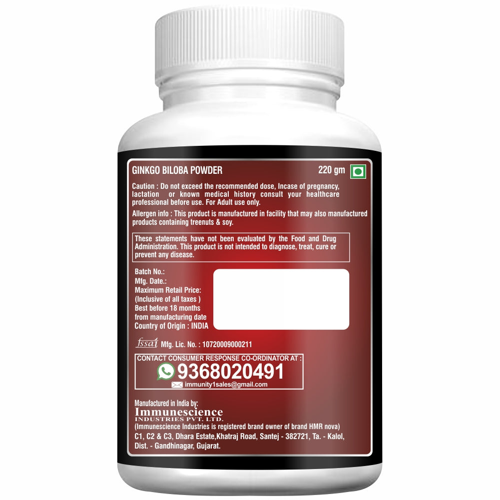 HMR NOVA Maca Root Powder, Peruvian Standardized Triple Blended Organic Black, Red, And Yellow Maca Sugar-Free Dietary Supplement -220 Gm